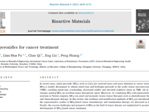 澳门博彩在线
黄鹏教授团队在—《Bioactive Materials》发表文章